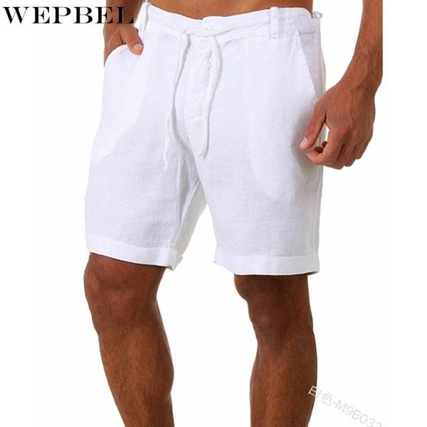 

men's shorts wepbel casual solid color pocket summer fashion low waist lace up straight, White;black