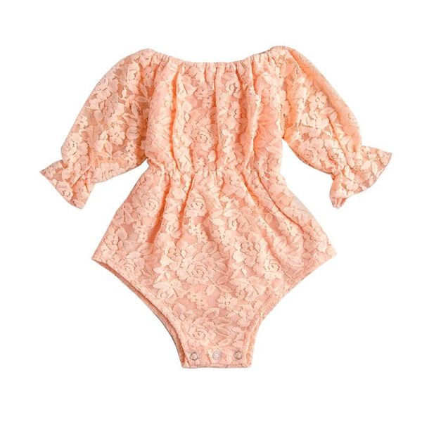 

rompers 2021 0-18m born infant baby girl boys jumpsuit ruffles short sleeve solid bodysuit summer clothes outfit, Blue