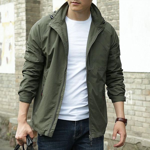 

men's jackets outdoor blazer thin mountaineering wear waterproof and breathable outerwear large size fashion brand windbreaker, Black;brown