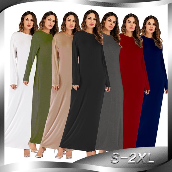 

dubai turkish muslim basic abaya dress women kimono caftan hijab maxi dresses islamic clothing moroccan kaftan robe elbise jubah, Red