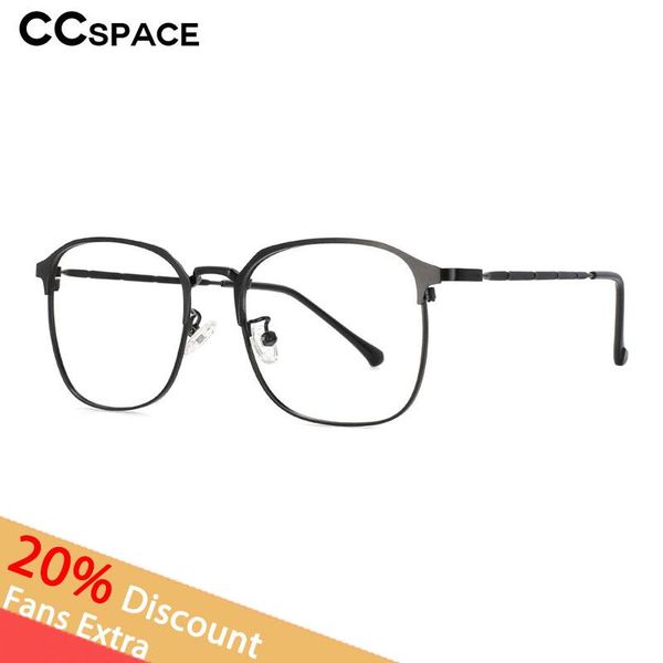 

fashion sunglasses frames 53781 square eyebrow metal glasses frame men women optical computer eyeglasses, Black
