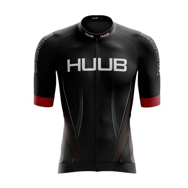 

racing jackets fietskleding heren zomer huub cycling jersey mens short sleeve mtb bike clothes shirt breathable bicycle wear man maillo, Black;red
