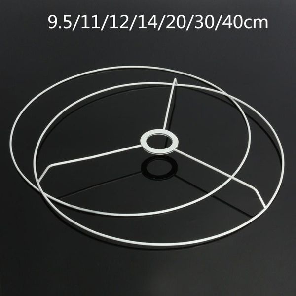 

lamp covers & shades 11/12/14/20/30/40cm diameter light shade circular lampshade frame ring diy making kit set iron e27