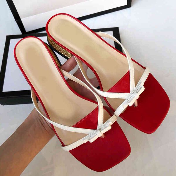 

70% off wholesale flip-flops luxury summer new flip flop color fashion women's shoes simple sandals with the original box, Black