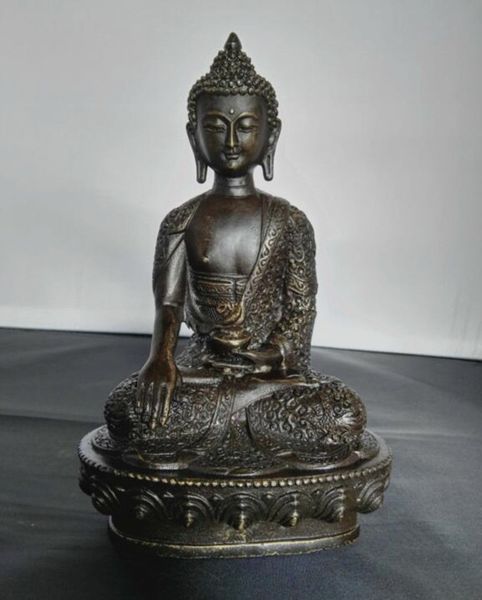 

8 old tibet tibetan buddhist bronze shakyamuni buddha statue, Silver