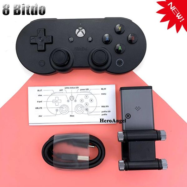 Игровые контроллеры джойстики 8bitdo SN30 Pro Bluetooth Controller Gamepad Android для Xbox Cloud Gaming включите держатель телефона Clip Christm