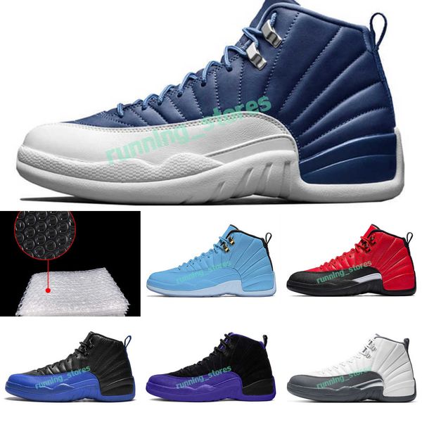 

12 men basketball shoes jumpman 12s stone blue bordeaux cllege navy michigan bulls gym red fiba black wolf grey unc mens trainers