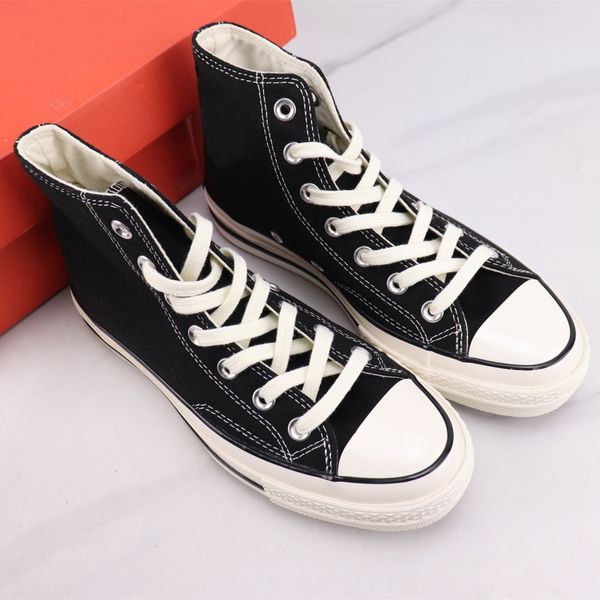 

r men women high-low canvas casual shoes sneakers denim candy macarons rainbow youth fashion classic student solid color print pattern coupl, Black