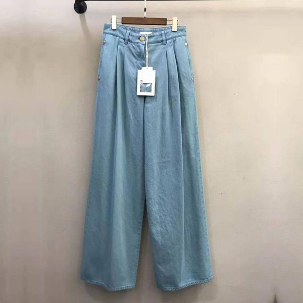 

women's pants & capris blue high waisted with wide legs and straight tube showing thin metal buckle small, Black;white