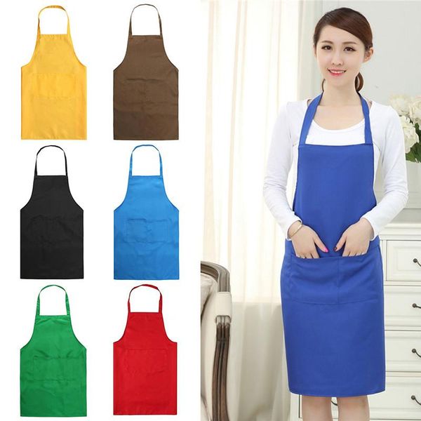 

aprons 1pc polyester apron bib home cooking roast coffee shop cleaning kitchen accessories sleeveless