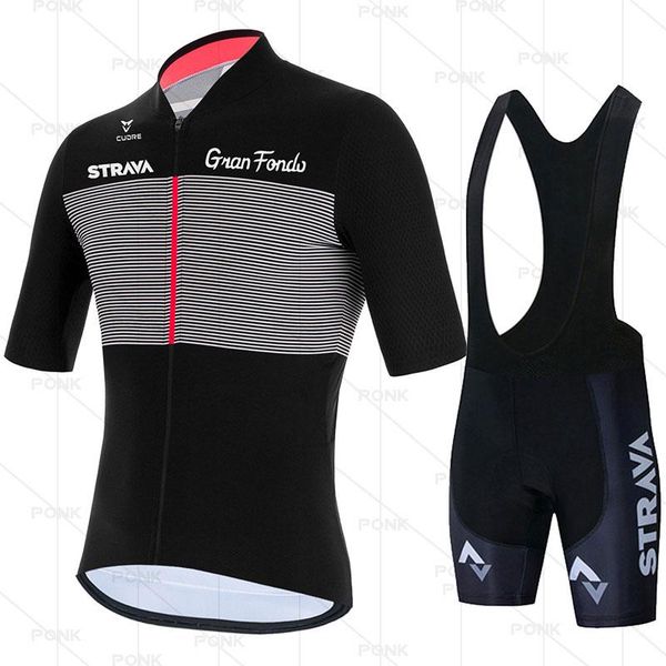 

racing sets strava men cycling jersey summer short sleeve set maillot bib shorts bicycle clothes sportwear shirt clothing kit, Black;blue