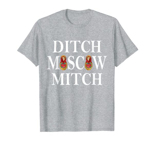 

ditch moscow mitch shirt anti mcconnell russian nesting doll t-shirt, White;black