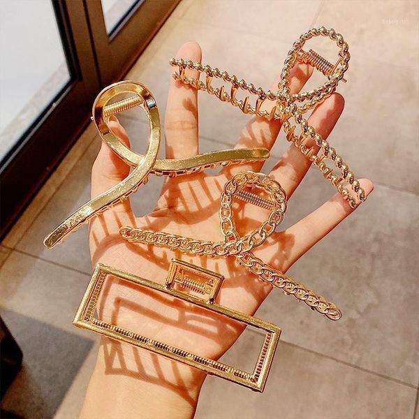

styles women hair clip makeup thick accessories girls korean hairgrip metal barrette crab clamp 20211