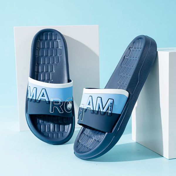

slippers sandals men's summer home silent antiskid oversized, Black