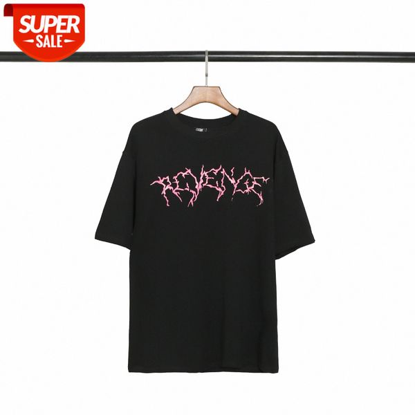 

revenge gallery rap color printing fried flower distressed hip-hop short-sleeved t-shirt #uu4o, White;black