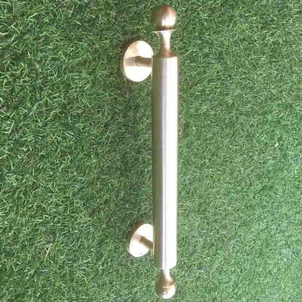 

handles & pulls 1pcs thick villa glass door solid circle tube brass restaurant sliding handle push frontdoor furnitur knob