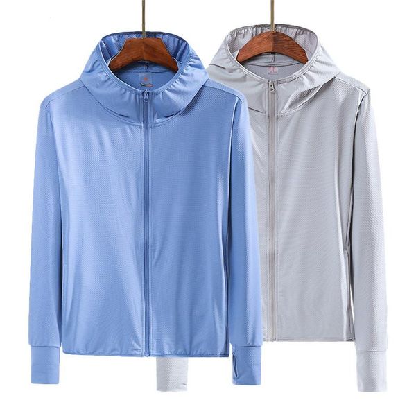 

camping hiking jacket men quick drying hunting clothes zipper hooded cardigan sun protection clothing uv mesh men's jackets, Black;brown