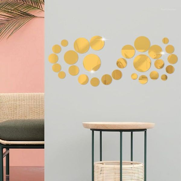 

mirrors acrylic mirror wall stickers living room bedroom decoration1