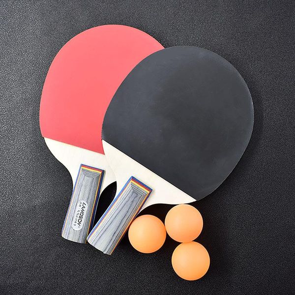 

landson table tennis set 2 player bats rackets with 3 pong balls for school home raquets