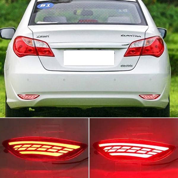

2pcs led rear bumper light for hyundai accent verna brio solaris 2008 2009 2010 2011 2012 2013 2014 2015 brake signal fog lamp