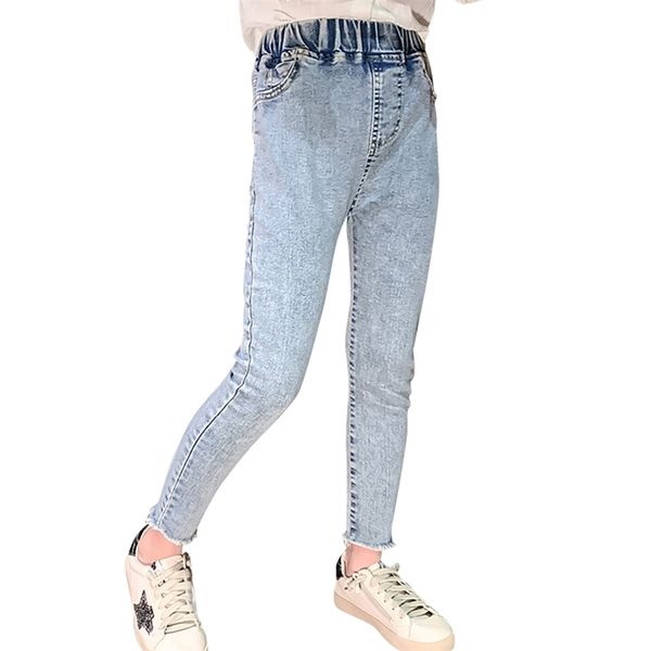 Mädchen Jeans zerrissene Kinder für Mädchen Casual Style Kinder Frühling Herbst Kleidung 6 8 10 12 14 210527