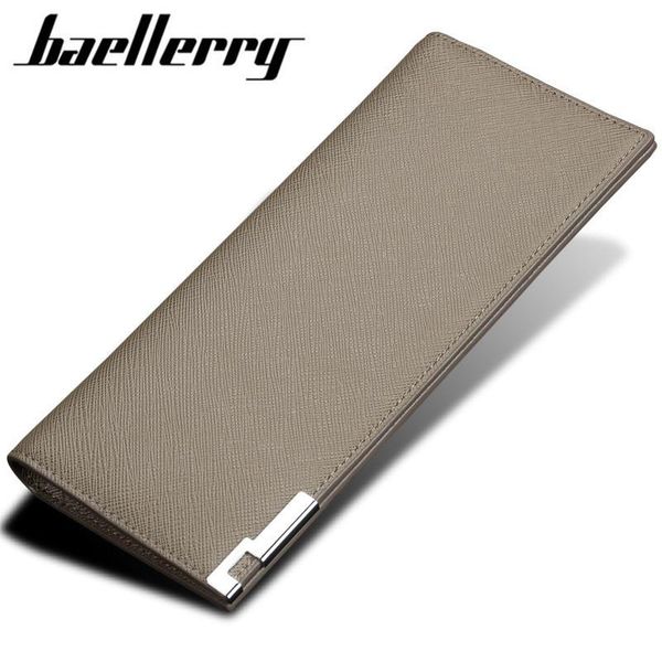 

baellerry casual slim mens wallet of leather soft male clutch money bag small pocket man purse thin wallets, Red;black