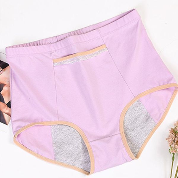 

women's panties plus size menstrual women pants leak proof incontinence underwear period briefs high waist female drop, Black;pink