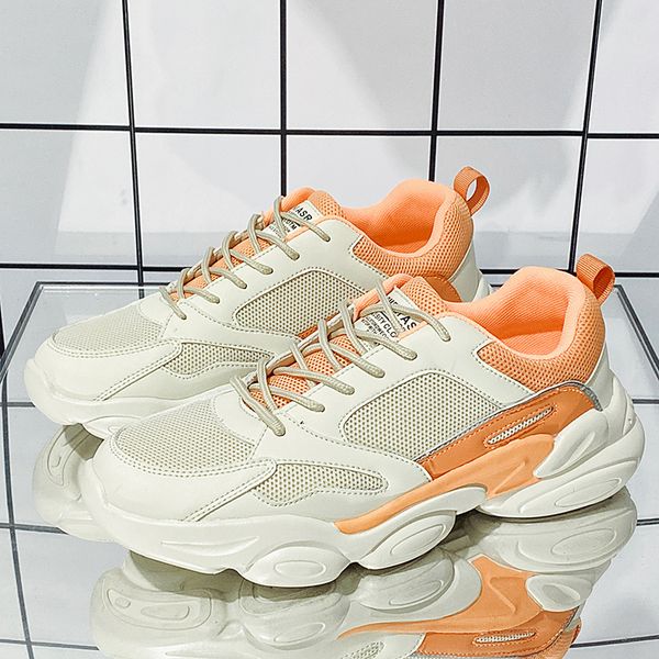 

fashion men women running shoes -30 orange white green with black mens womens shoe comfortable breathable trainers sports sneakers size 39-4