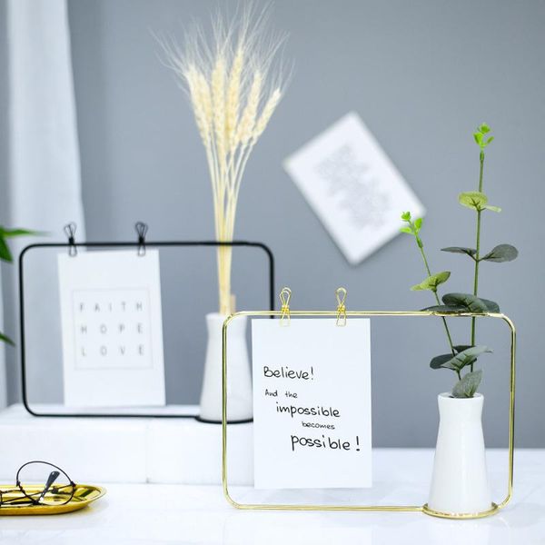 

frames nordic metal po frame set desk with glass bottle flower plant ceramics home decoration deskgifts