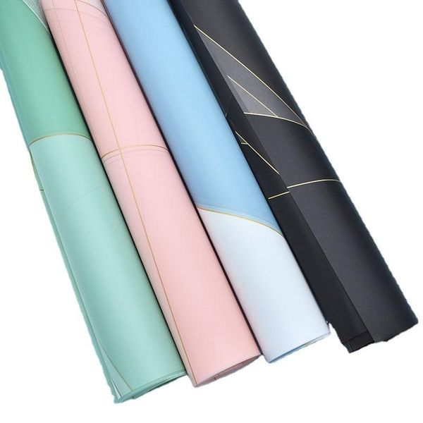 

other arts and crafts 20pcs flowers packaging paper diy scrapbook wedding bouquet gift box wrapping origami waterproof wrapped 58*58cm