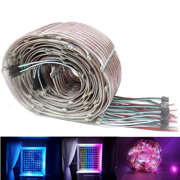 

pre-soldered led module string panel pixels on heatsink with 10cm wire dc 5v ws2812 built-in smd rgb idividually modules