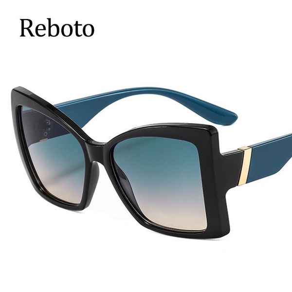

sunglasses vintage butterfly oversized women fashion design gradient green sun glasses uv400 eyewear female unique, White;black