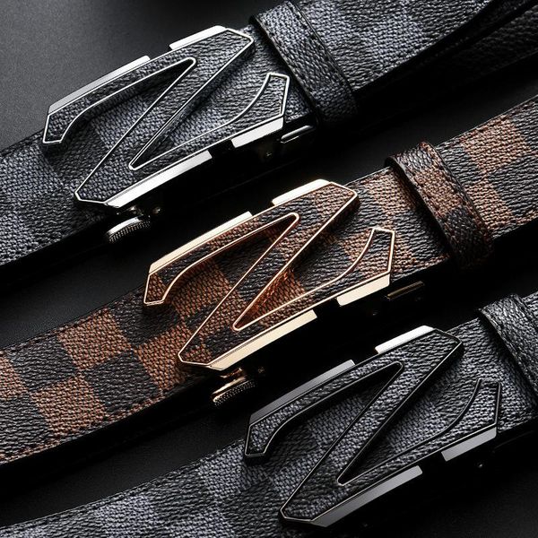 

belts luxurlattice grain belt factory outlet surge of light while in middle - aged and young men's men designer, Black;brown