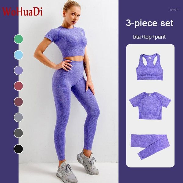

2/3 piece seamless yoga set women fitness clothing short sleeve shirt + leggings sports bra gym sportswear female1, White;red
