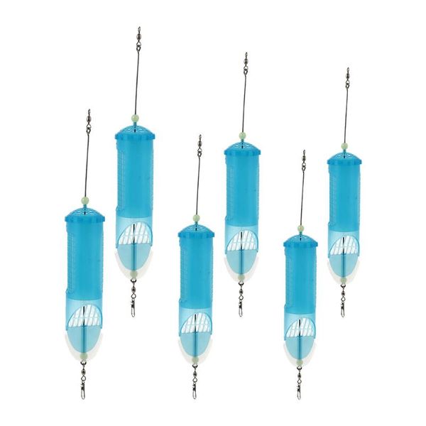 

fishing hooks 6pcs practical bait cage lure tool reservoir device