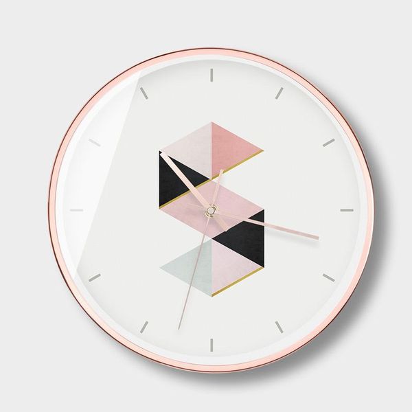 

wall clocks rose gold nordic clock luxury living room modern silent quartz creative hanging bedroom round home decor 50zb
