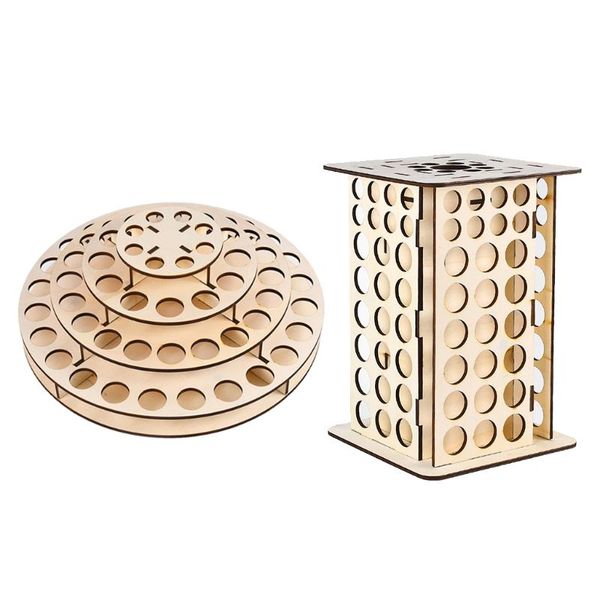 

wooden artist paint brush ink holder bottle storage rack stands painting who bottles & jars