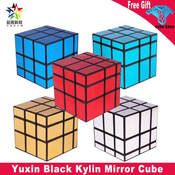 

yuxin black kylin 3x3x3 mirror magic cube professional 3x3 speed cube education toys for children cubo magico mirror