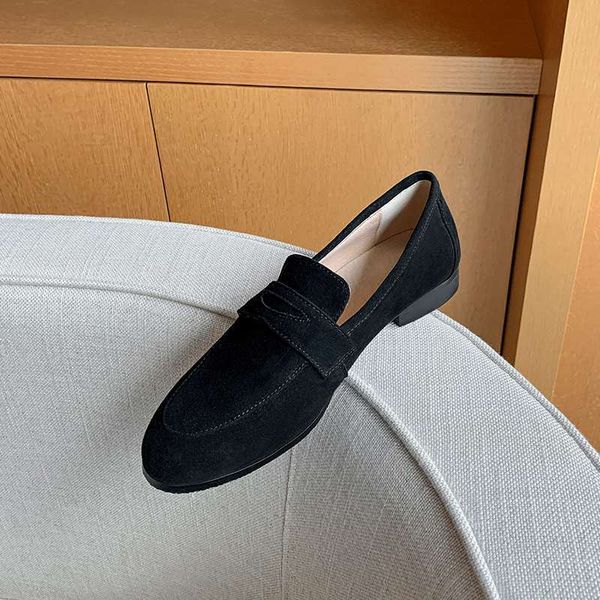 

dress shoes vichelo sheep suede round toe low heel brand simple style solid young lady streetwear fashion slip on women pumps l2f3 2mtm, Black