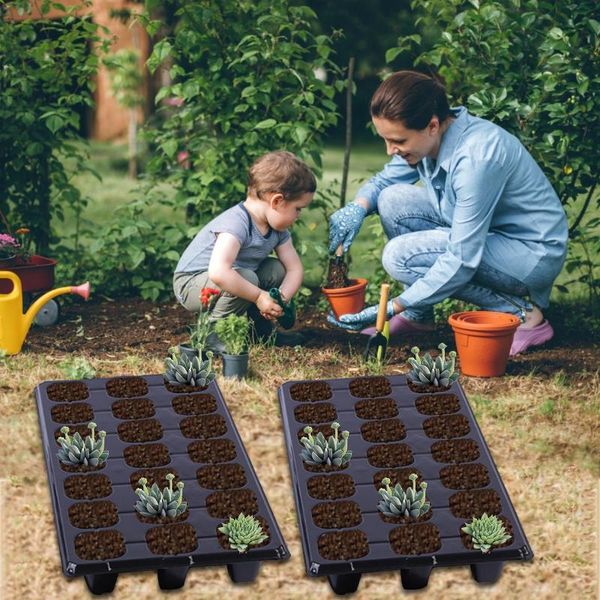 

planters & pots gardening greenhouse seedling starter kit plant germination trays garden seed tray with drainage holes