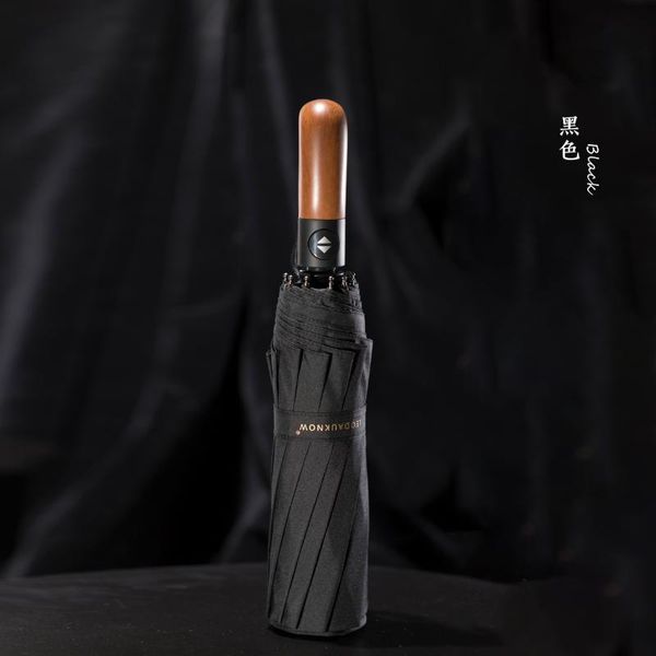 

umbrellas retro large folding umbrella men full automatic wood handle sun japan business travel windproof parasol gift ideas y6s