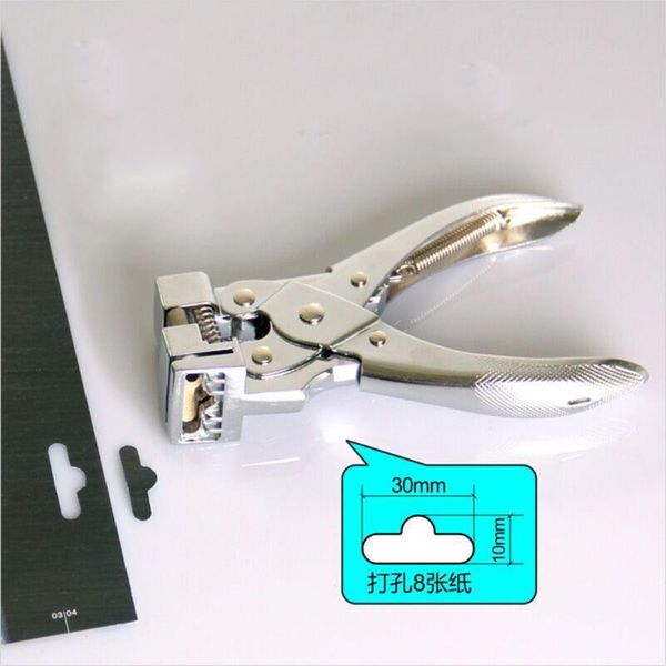 

binders 1pcs t shape hole punch butterfly hanging holes punches manual pvc card and id slot