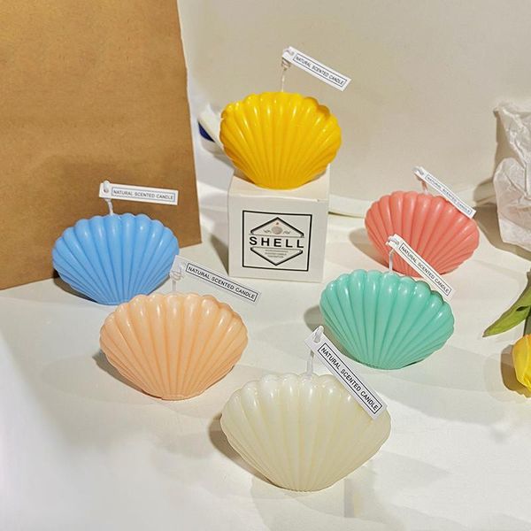 

other event & party supplies shell candle home decoratie dinner table scented fragrance korea romantic relaxing birthday weddin