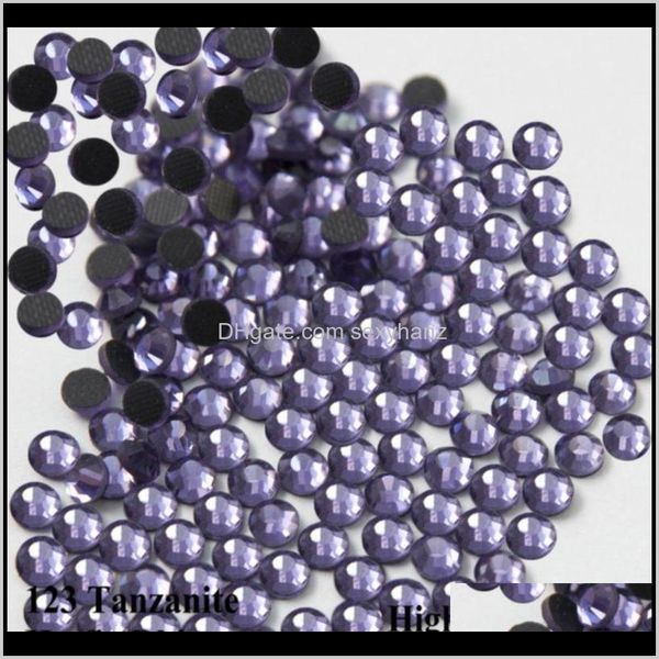 Ferramentas de noções de costura Aparel SS6SS30 DMC Fix Rhinestone Ferro de vidro de vidro em pedra Tanzanite Decoração de roupas