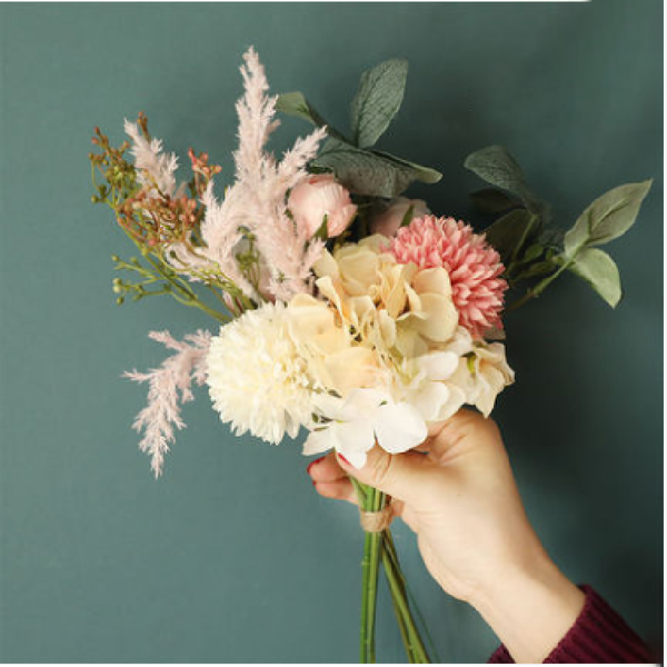 

nordic simulation fake bouquet decoration home living room dining table display flower gift plastic arrangement decorative flowers & wreaths
