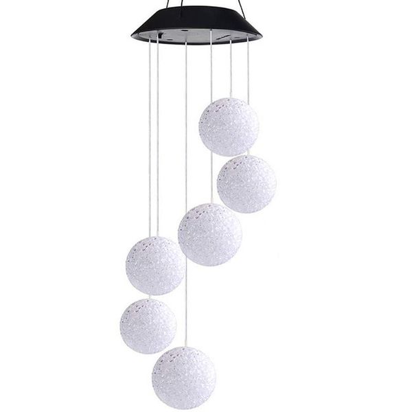 

hanging wind chimes colour changing solar powered led ball lights garden waterproof for yard decoration 2 decorative objects & figurines