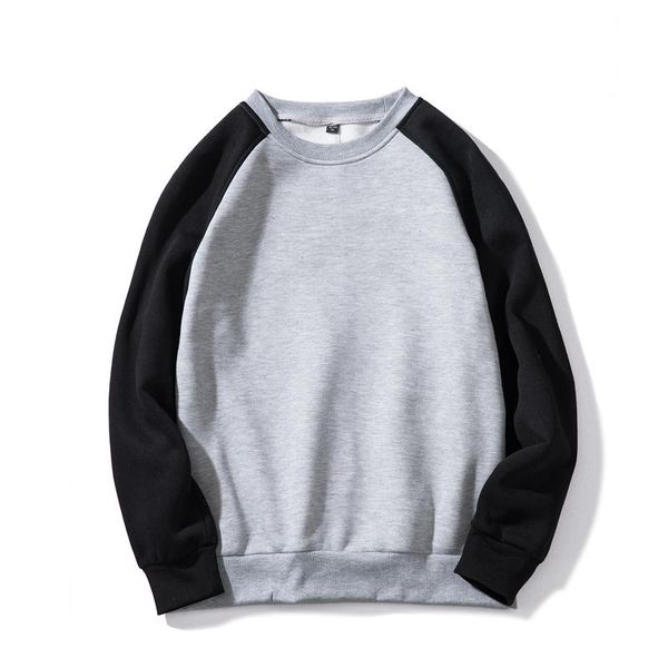 

men's hoodies & sweatshirts fashion brand men 2021 autumn male splice pullover mens sweatshirt clothing eu size, Black