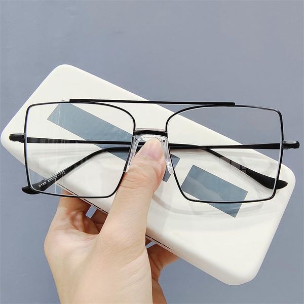 

sunglasses retro ultralight metal frame anti blue light glasses classic office computer gold silver radiation goggles, White;black