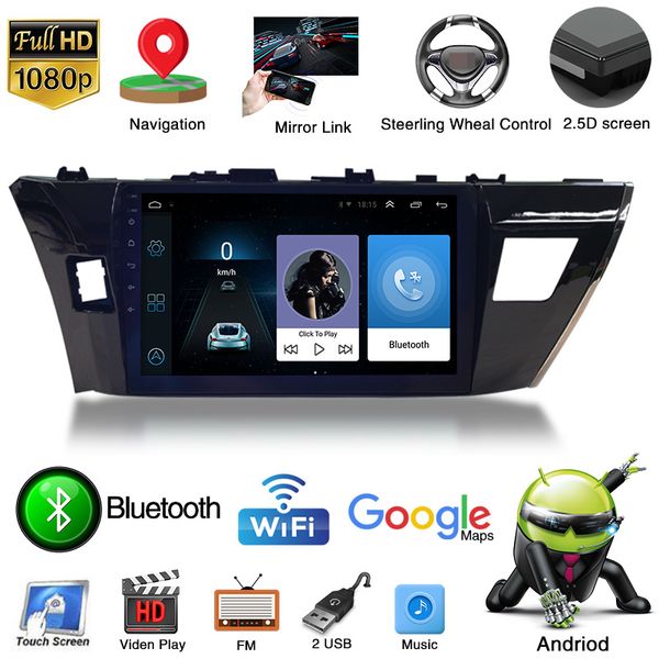 Aplicável a 2014-2017 Toyota Corolla Navigator Smart Android Grande tela Reversing Image GPS Integrated Machine