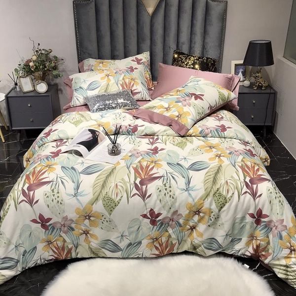 

bedding sets dehome comforter premium printing shrink resistant twin full  king size bed sheet breathable set 4/6 pcs